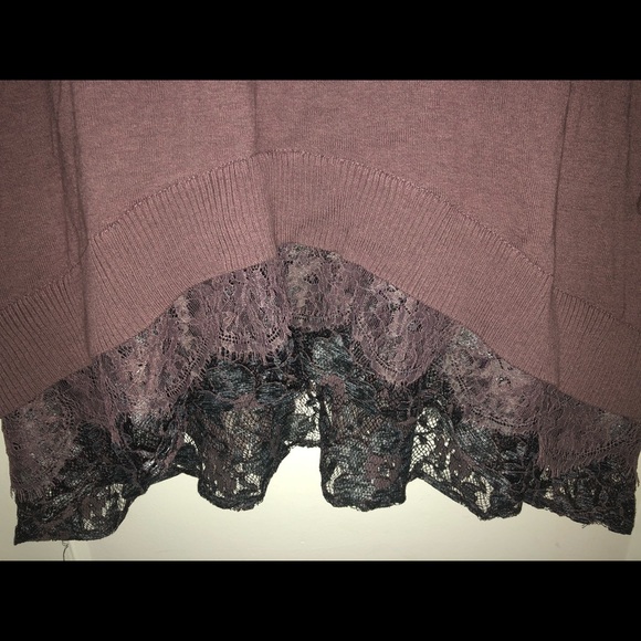 Dusty Purple Dress Length Sweater - Picture 2 of 2